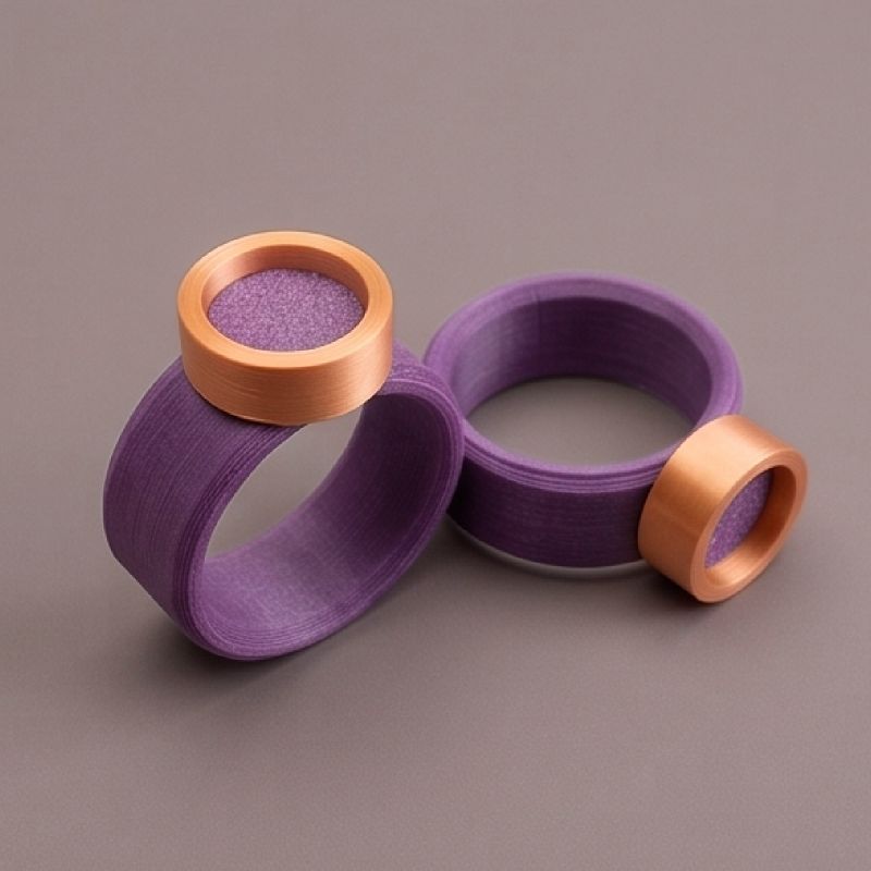 Anillo Core morado cobre Tonoto