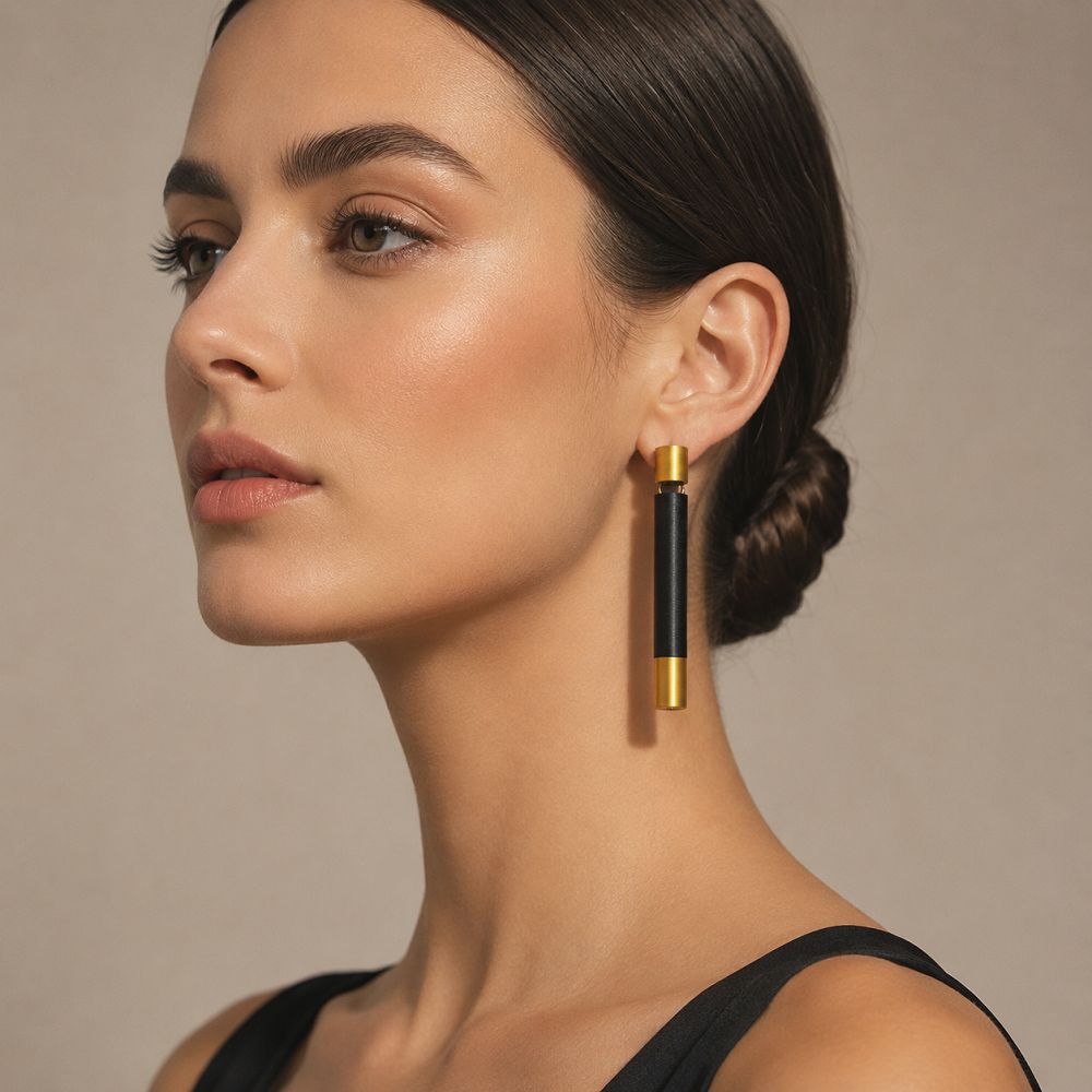Pendientes Dual Negro2