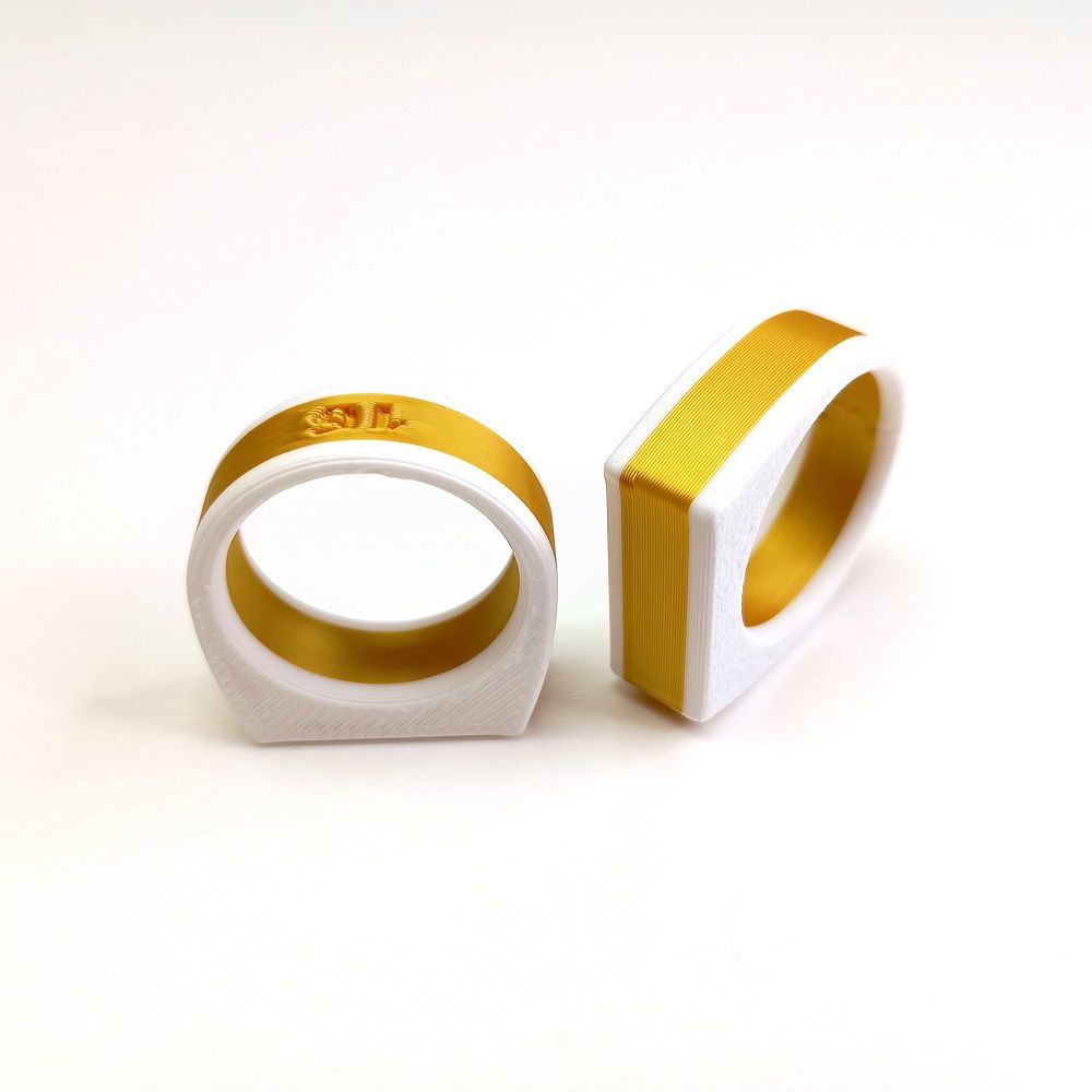 Anillo Sintesi Tonoto Blanco Oro