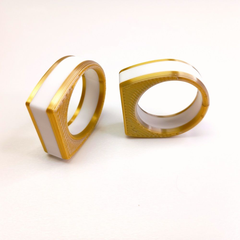 Anillo Sintesi Tonoto Oro Blanco