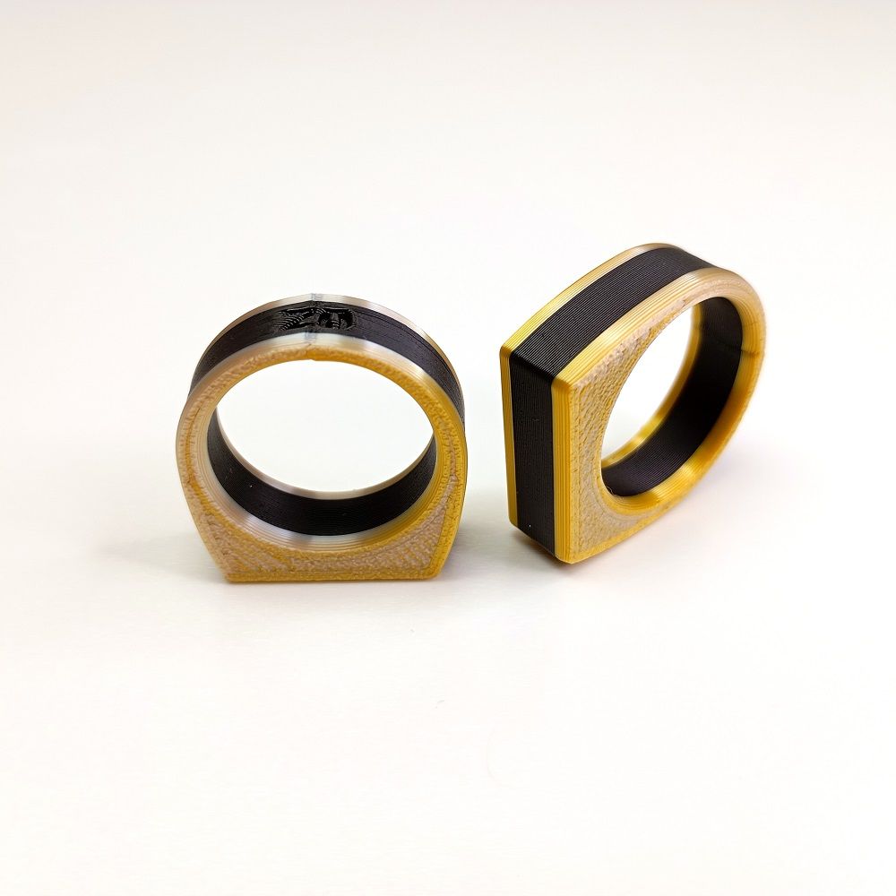 Anillo Sintesi Tonoto Oro Negro