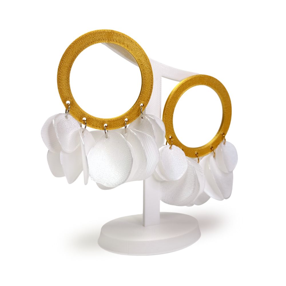 Pendientes Gitana Blanco