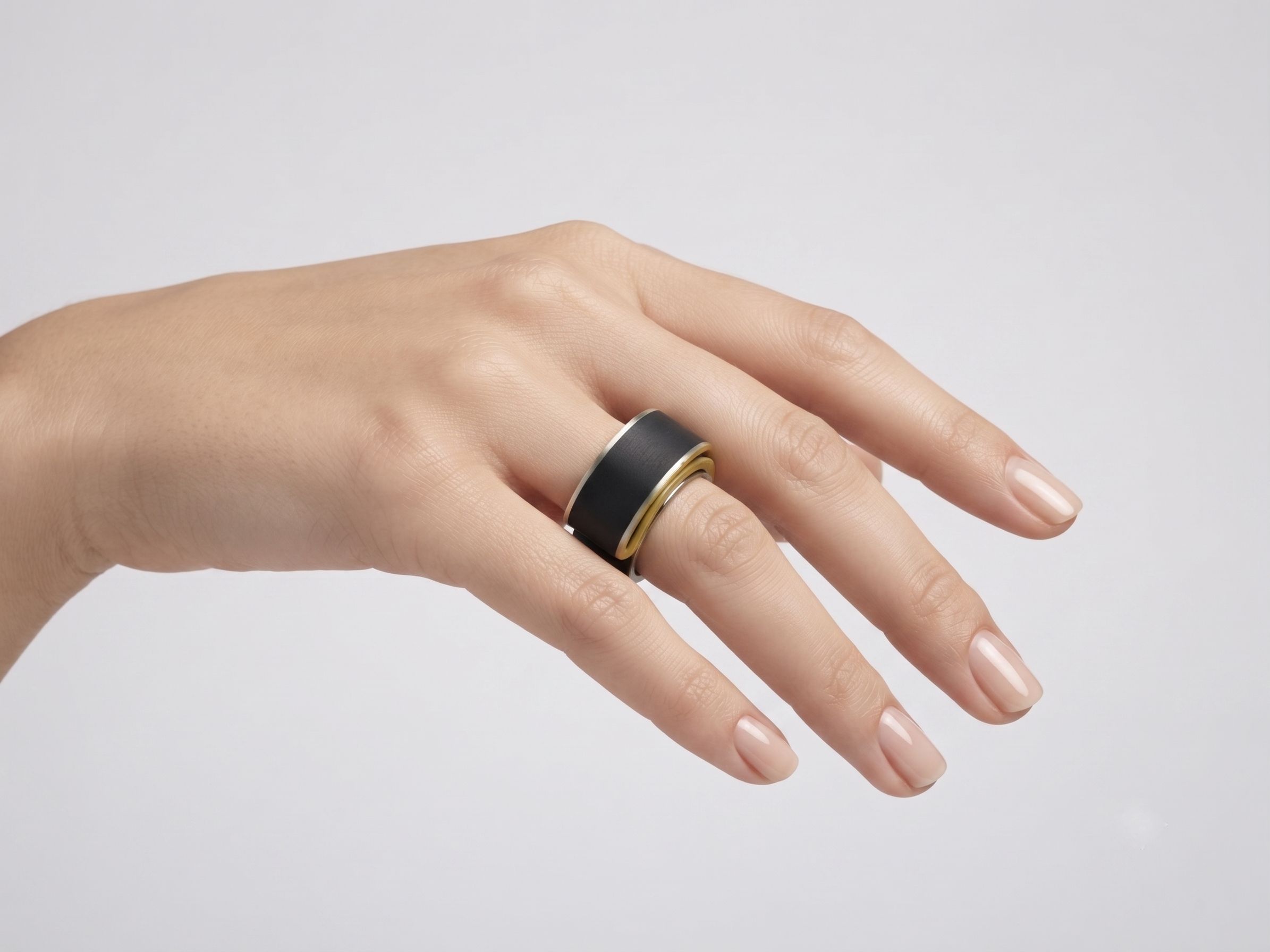 Anillo Suavemente negro
