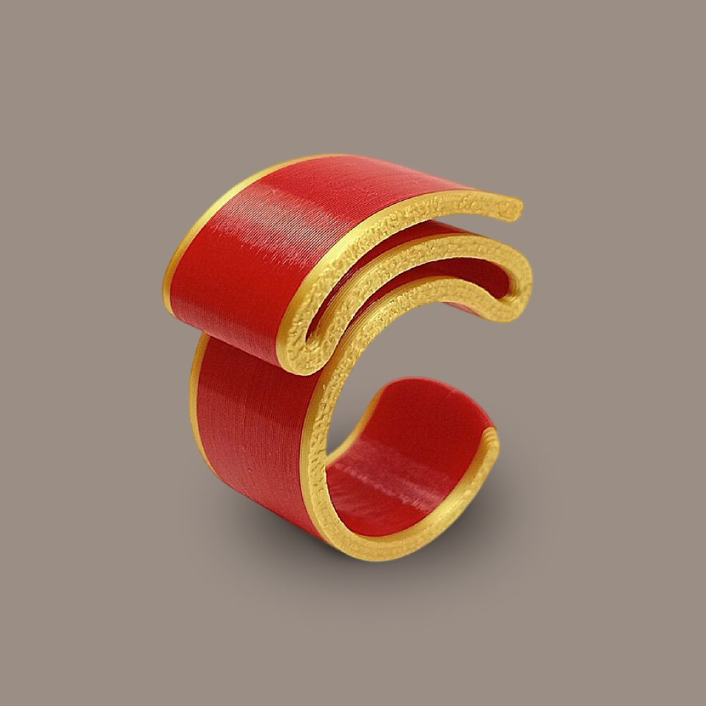 Anillo Suavemente rojo